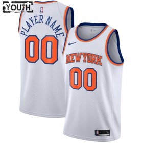 New York Knicks Trikot Benutzerdefinierte 2020-2021 Nike Association Edition Swingman - Kinder